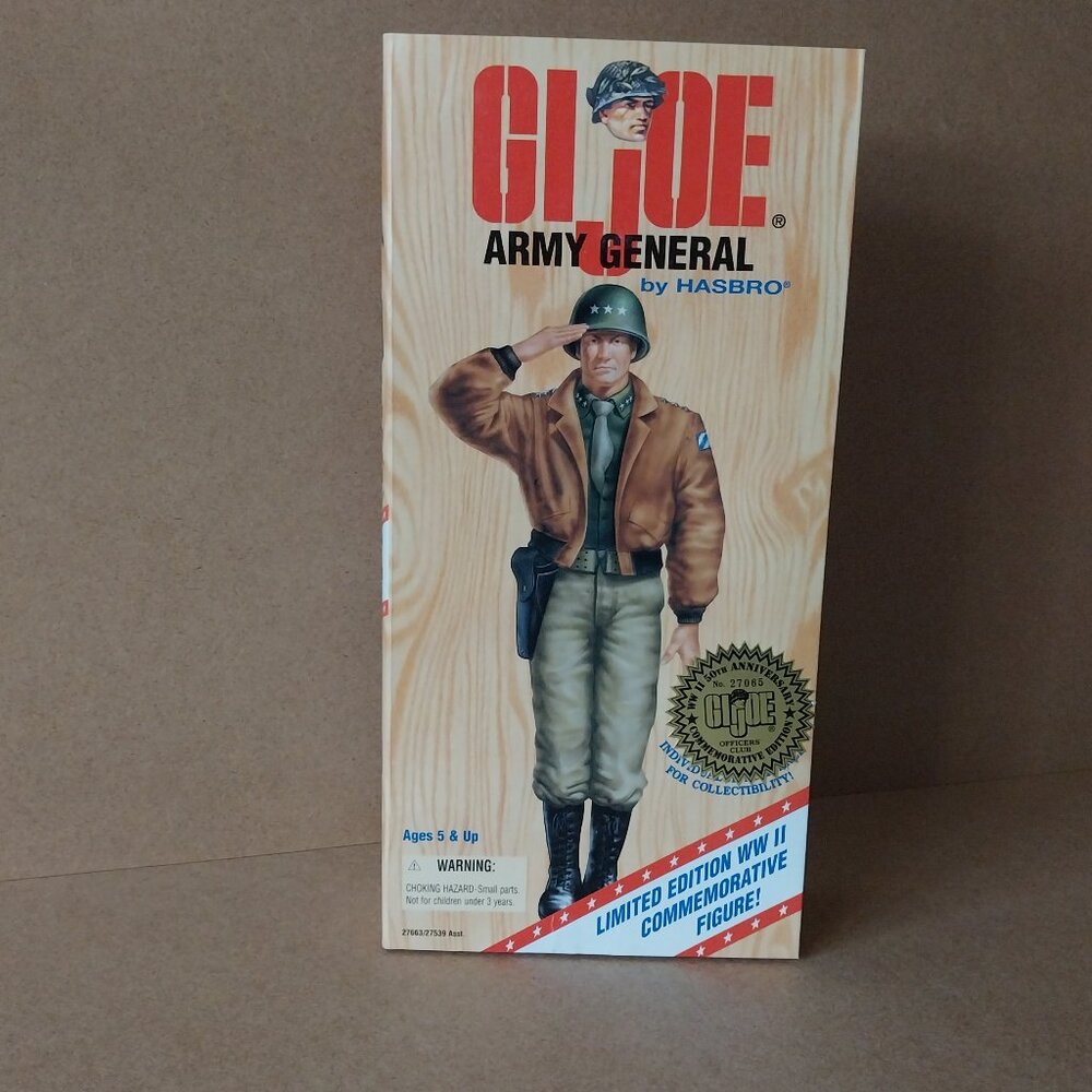 GI Joe Army General by HASBRO Limited Edition WWII Commemorative Figure